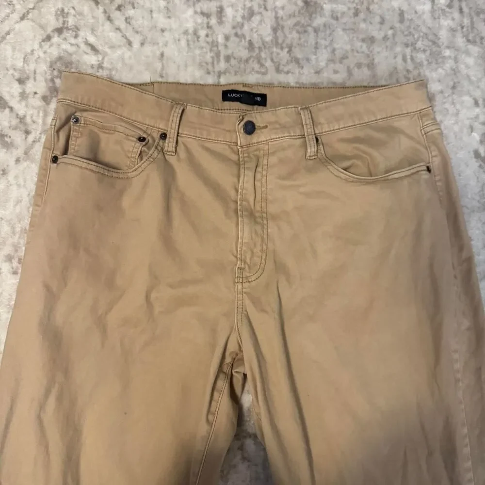 Lucky-brand Men's Tan and Khaki Pants